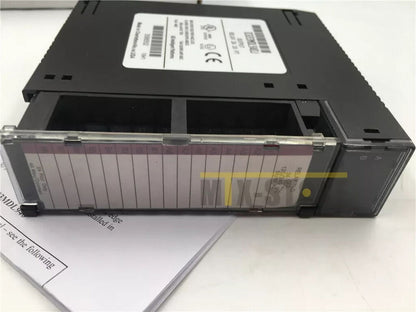 FANUC IC693MDL940J Output Relay Module, black industrial automation part with visible labels and clear plastic cover.