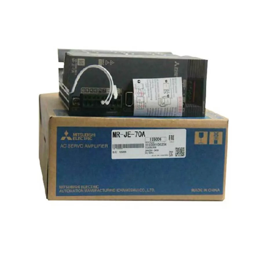 Mitsubishi MR-JE-70A AC Servo Amplifier on Box. Industrial Automation Part.