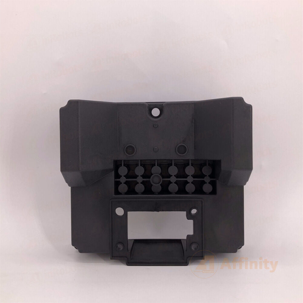 Black plastic FANUC A290-1410-X401 motor junction box, industrial automation part, by Affinity.
