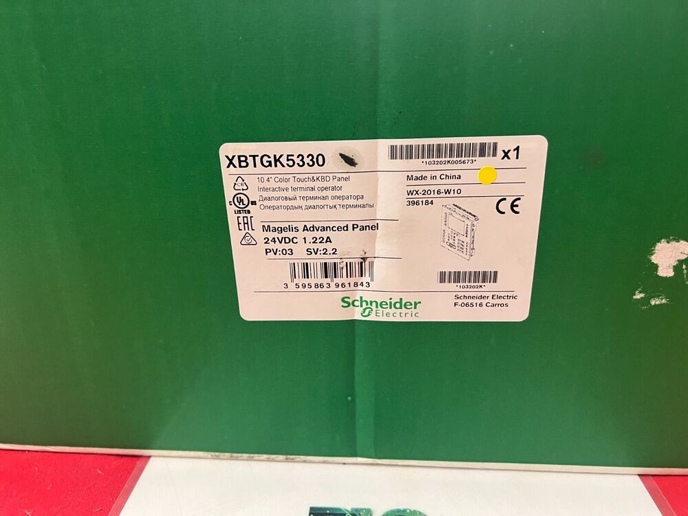 Schneider Electric XBTGK5330 HMI Touch Panel, 10.4-inch Color Display, Industrial Automation Equipment