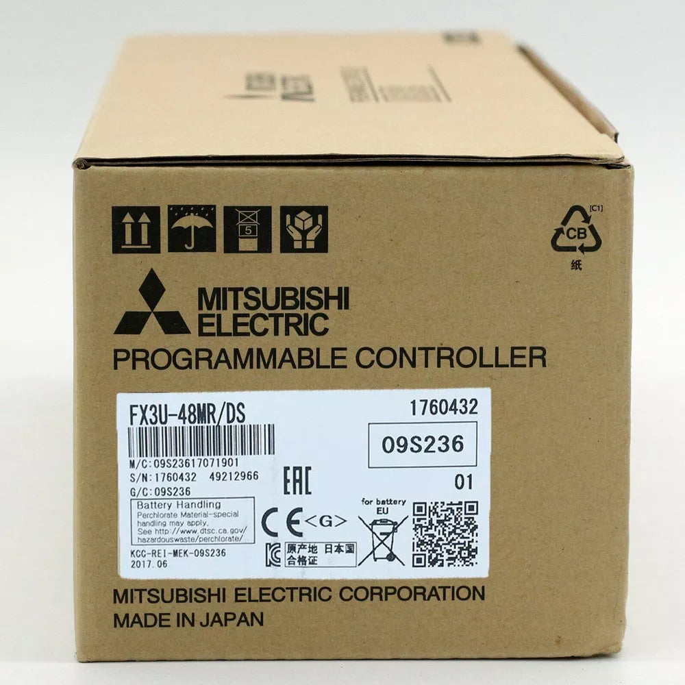 Mitsubishi FX3U-48MR/DS Programmable Controller Box, Made in Japan, New Fast Ship