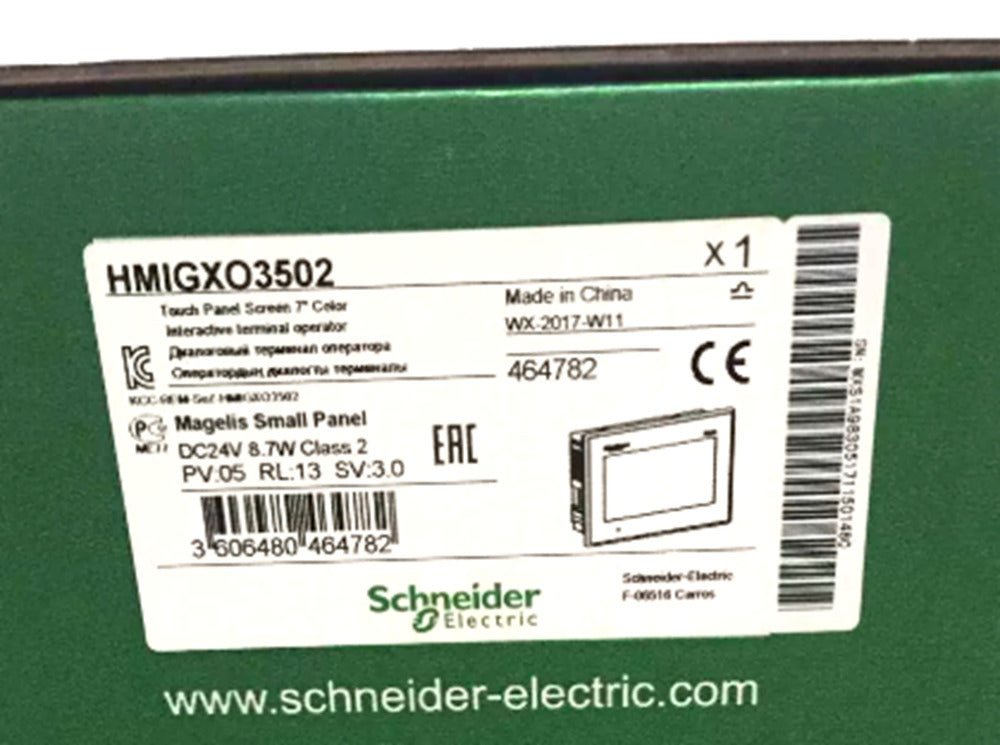 Schneider Electric HMIGXO3502 7 inch Color Touch Screen Panel, Magelis Small Panel, industrial automation part.