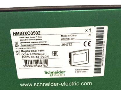 Schneider Electric HMIGXO3502 7 inch Color Touch Screen Panel, Magelis Small Panel, industrial automation part.