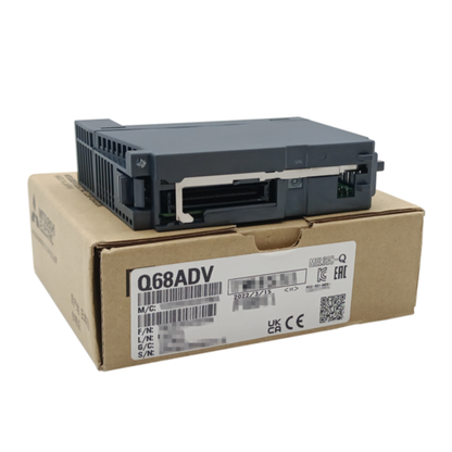 Mitsubishi Q68ADV PLC module new in box. Industrial automation PLC module.