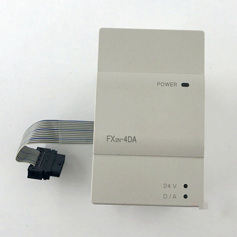 Mitsubishi FX2N-4DA Programmable Controller, grey with cable, POWER indicator, 24V D/A, new in box, fast shipping.