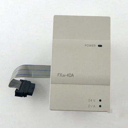 Mitsubishi FX2N-4DA Programmable Controller, grey with cable, POWER indicator, 24V D/A, new in box, fast shipping.
