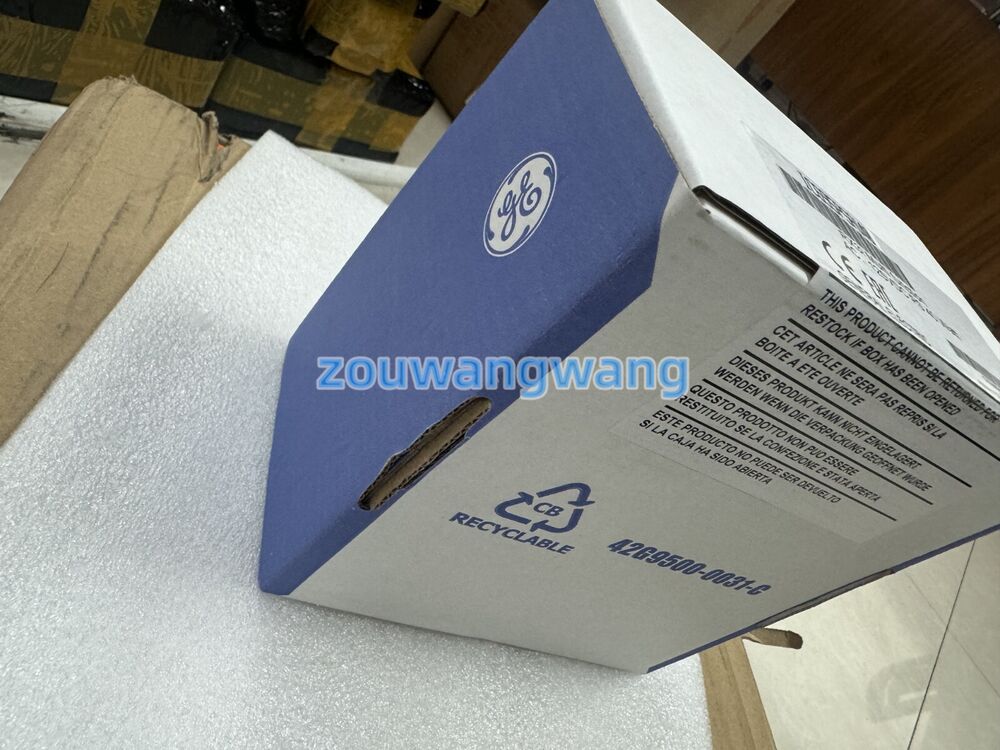 GE IC695PSA140 power supply module box, recyclable packaging, industrial automation part