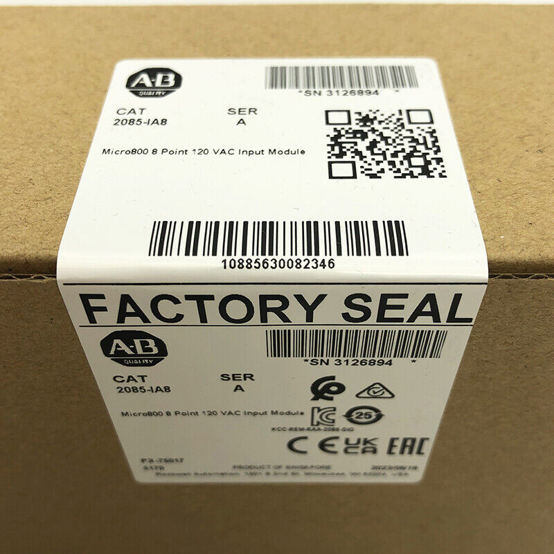 2085-IA8 Micro800 8 Point 120 VAC Input Module 2085IA8 New Original AB Sealed