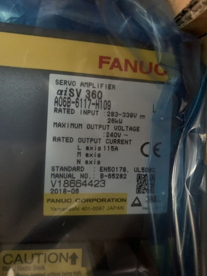 FANUC A06B-6117-H109 Servo Amplifier, industrial automation part, new in box.