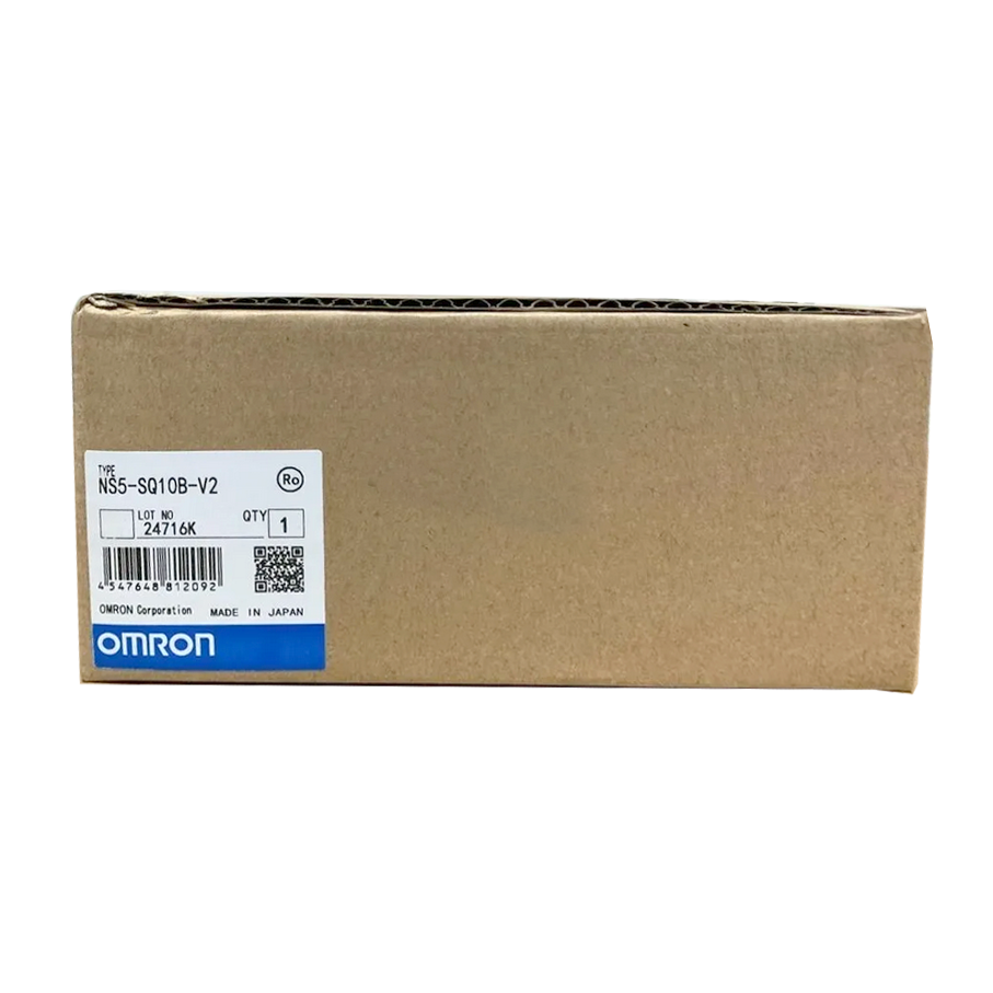 Omron NS5-SQ10B-V2 Touch Screen Panel PLC Module in cardboard box