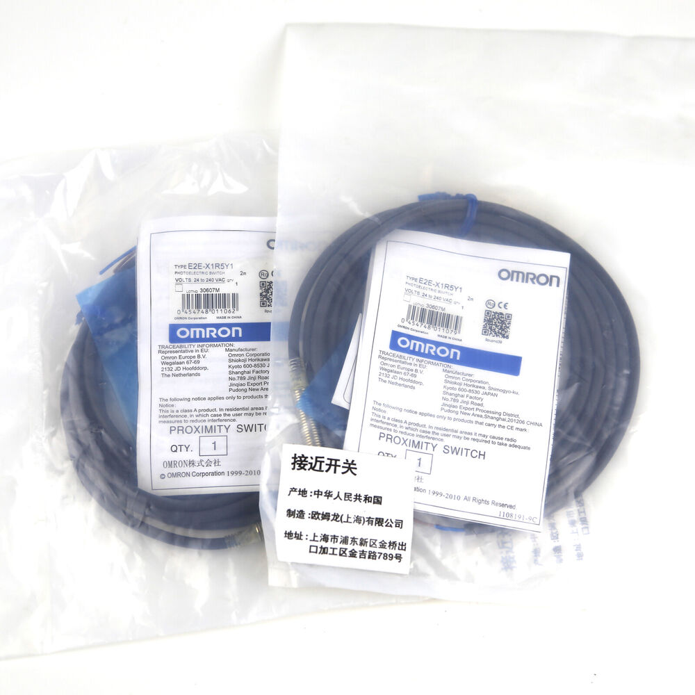 Omron E2E-X1R5Y1 Proximity Switch Sensor, 24-240VAC, new, industrial automation part