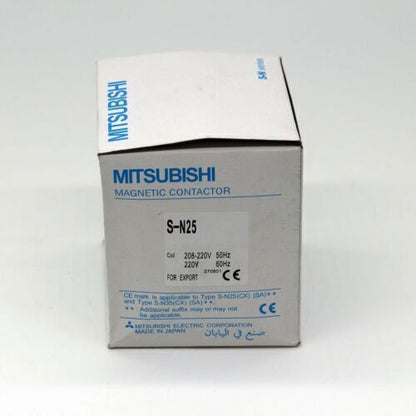 Mitsubishi S-N25 Magnetic Contactor in Box, AC220V, industrial automation part