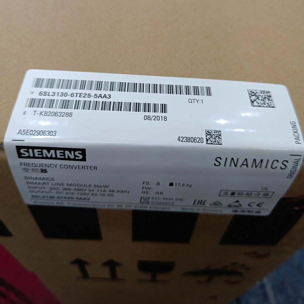Siemens SINAMICS Smart Line Module 6SL3130-6TE25-5AA3, industrial automation part