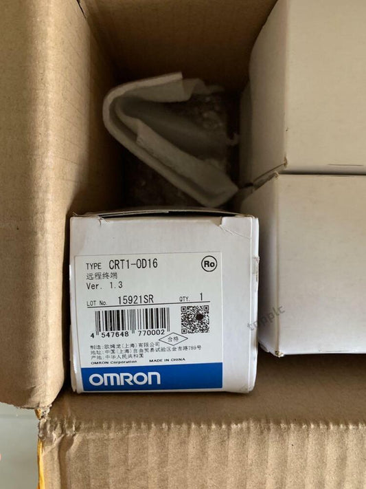 Omron CRT1-OD16 controller module in box, new PLC part for industrial automation.