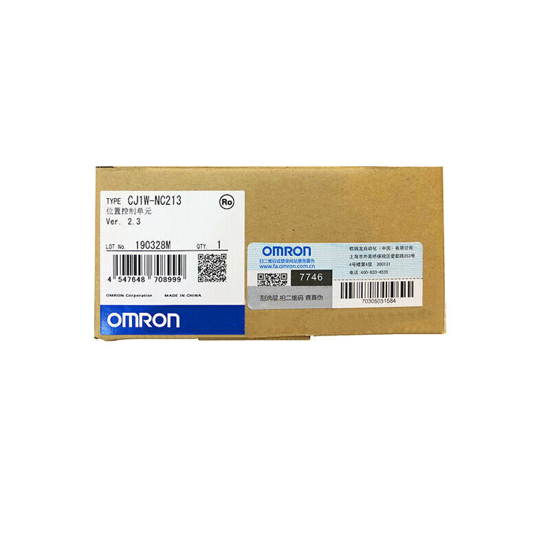 Omron CJ1W-NC213 PLC Module in Box. Industrial automation controller. Fast shipping available.