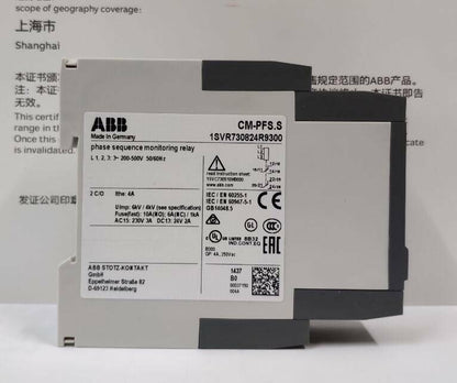 ABB CM-PFS.S phase sequence monitoring relay 1SVR730824R9300, industrial automation part