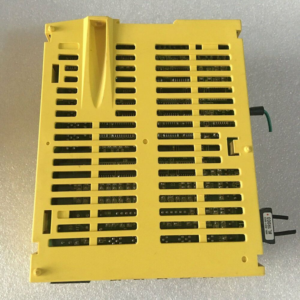 FANUC A02B-0259-C180 I/O board, yellow industrial automation component with ventilation slots.
