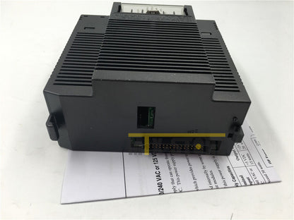 FANUC IC693PWR321Z power supply unit, black industrial automation component with connectors, supporting 240VAC or 125VDC.
