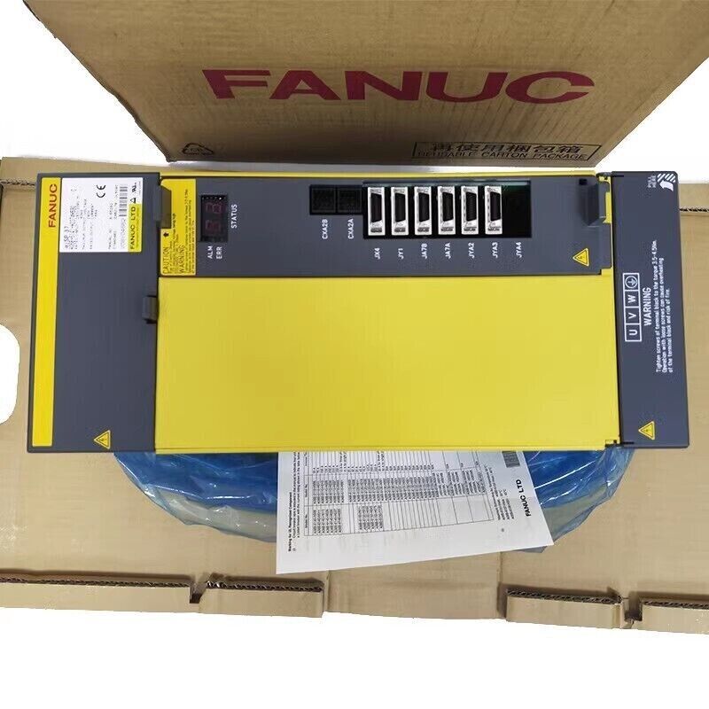 New FANUC A06B-6141-H037#H580 Servo Drive, industrial automation part, original packaging, warning labels.