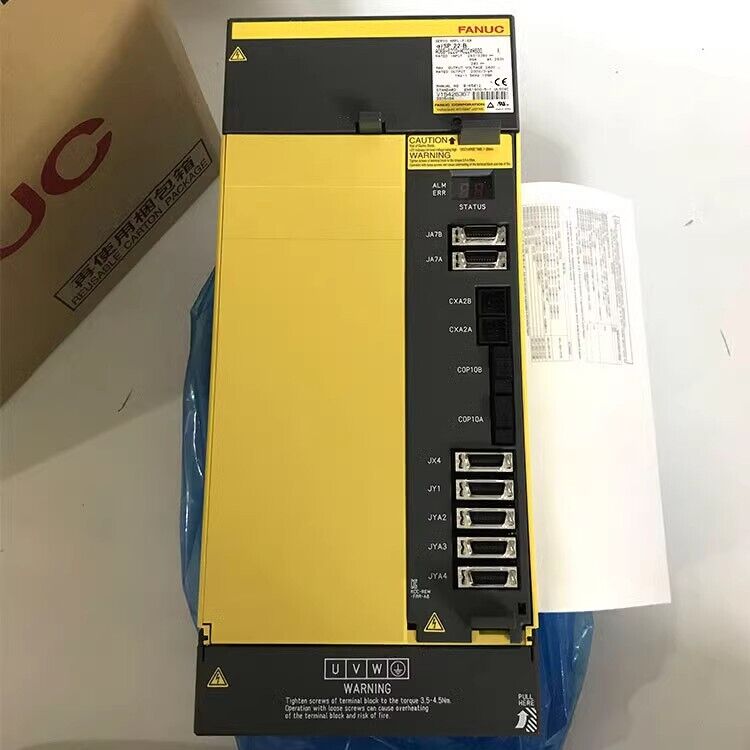 FANUC Servo Amplifier A06B-6220-H022#H600, new servo drive with caution and warning labels, fast shipping.