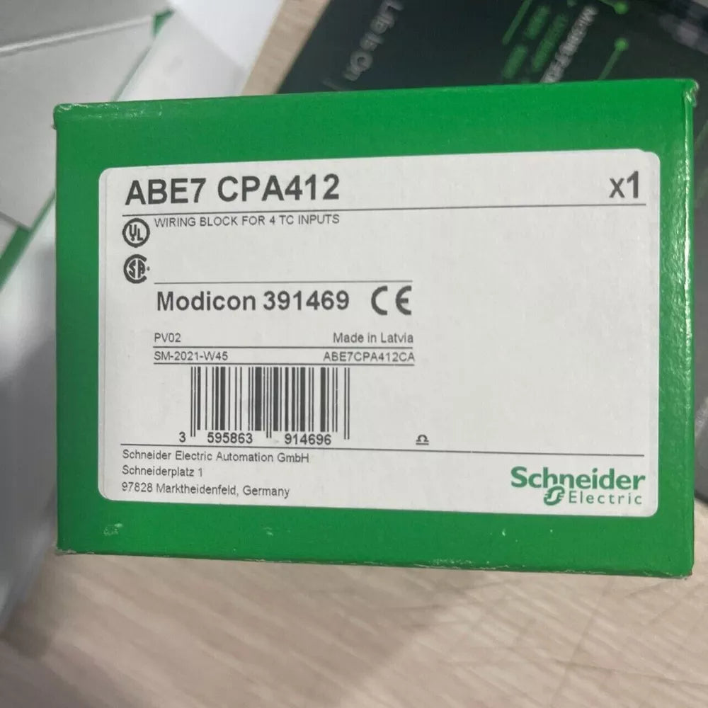 Schneider Electric ABE7 CPA412 PLC Module - Wiring block for 4 TC inputs
