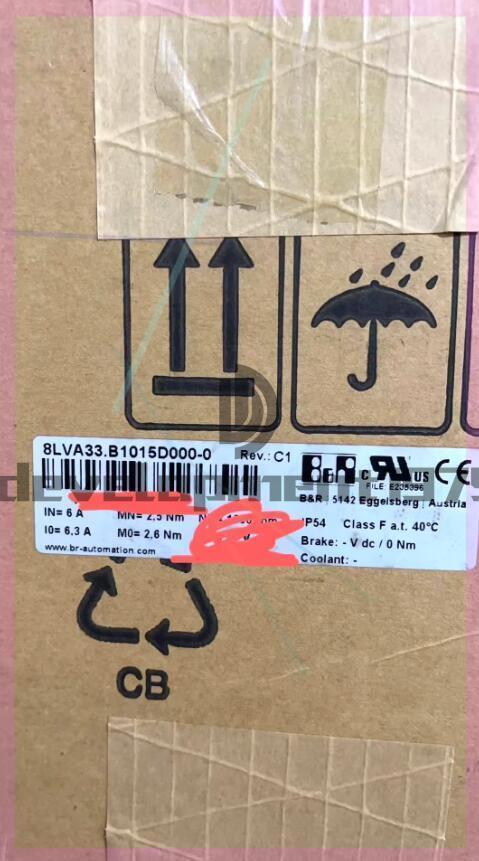 B&R Power Supply Module 8LVA33.B1015D000-0, Servo Driver, with technical specifications.