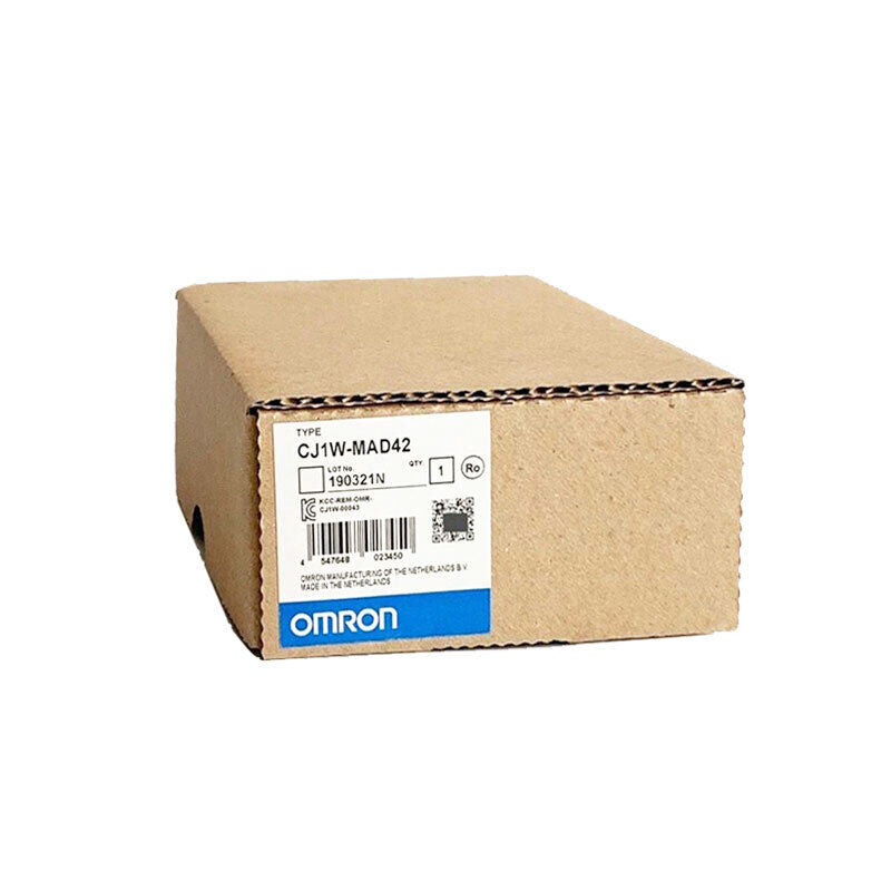 Omron CJ1W-MAD42 Analog I/O Unit in box. US Stock. Dutch-made industrial automation part. New in box