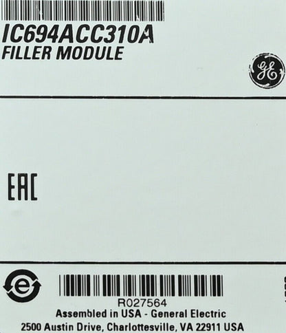 IC694ACC310A Filler Module for industrial automation, from General Electric.