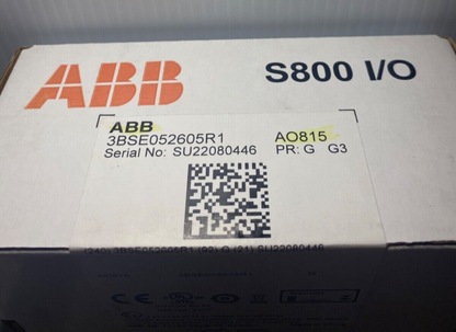 ABB S800 I/O AO815 Analog Input Module box, 3BSE052605R1, industrial automation PLC equipment