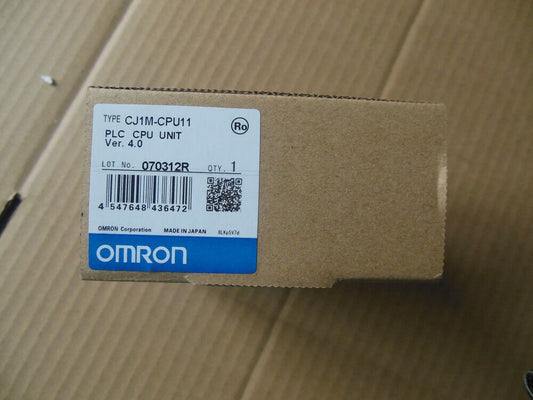 Omron CJ1M-CPU11 PLC CPU Unit Module, New In Box, Ver 4.0, industrial automation part