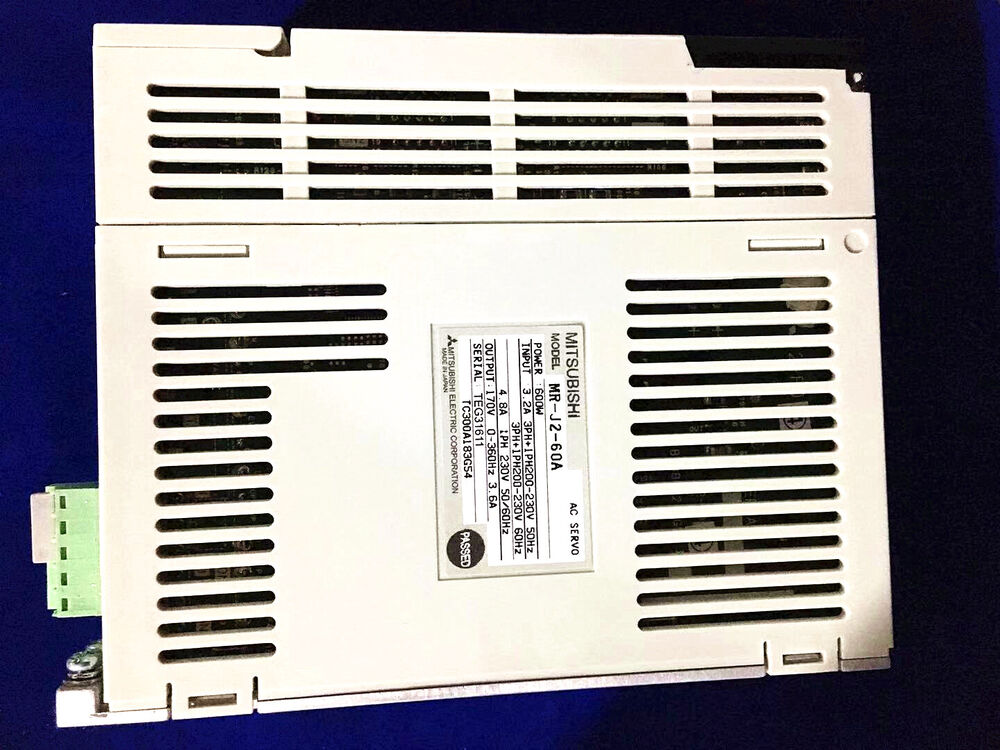 Mitsubishi MR-J2-60A AC Servo Drive, white industrial automation part, 600W power, fast shipping