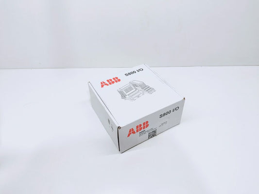 ABB S800 I/O digital output module, white box with ABB logo and product information.