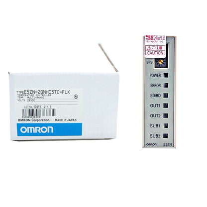Omron E5ZN-2QNH03TC-FLK temperature controller, brand new in box, multi-range 24VDC, manufactured in Japan.
