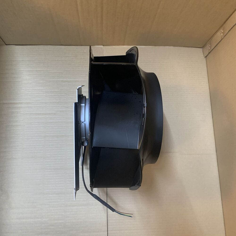 ABB R4E355-RM03-05 Fan Stepping Motor. Black industrial fan, likely for PLC or industrial automation systems.