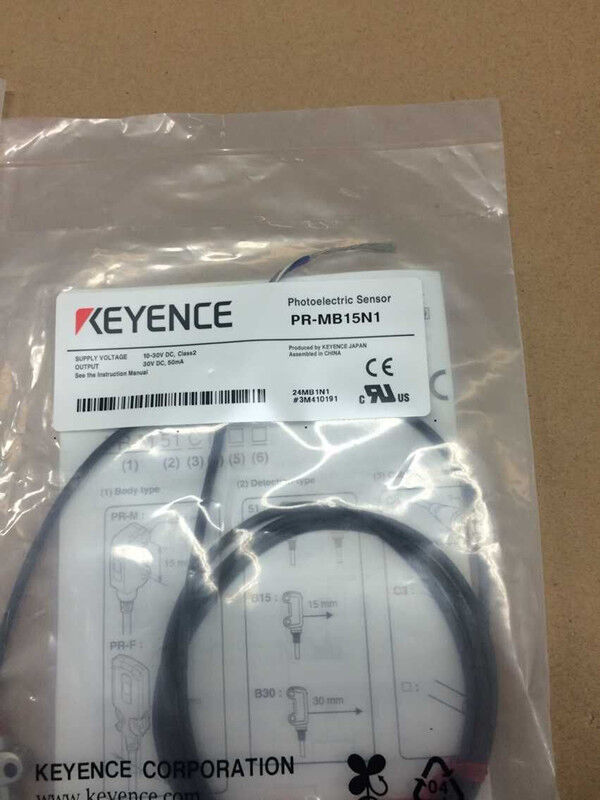 New Keyence PR-MB15N1 Photoelectric Sensor in packaging, fast shipping, industrial automation part.