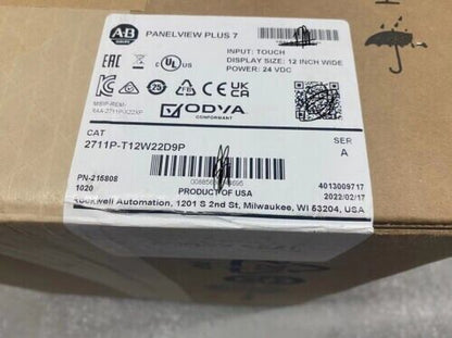 NEW Allen-Bradley 2711P-T12W22D9P PanelView Plus 7 Color Touch 12 2711PT12W22D9P