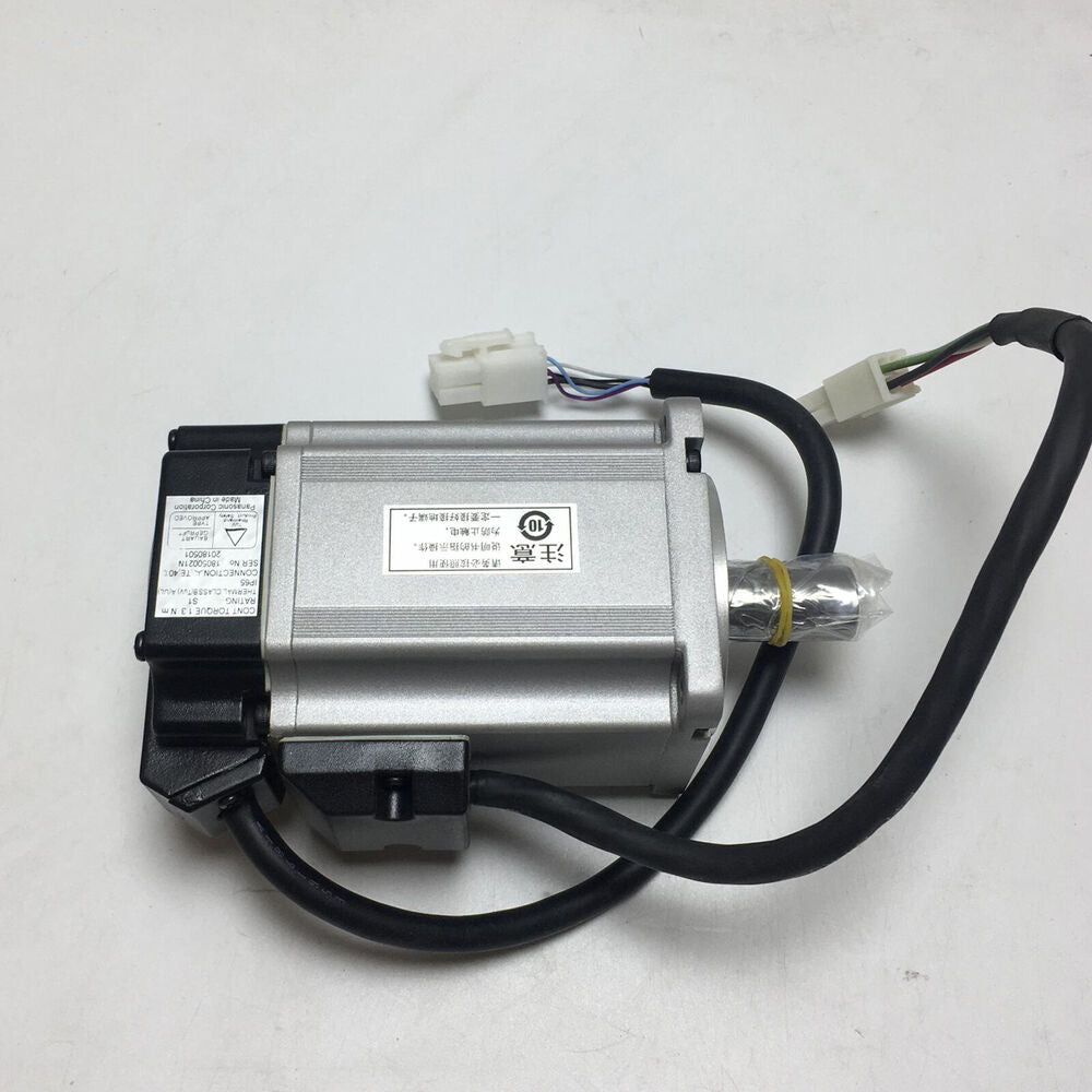 Omron R88M-G40030H-S2 servo motor - Industrial automation part, black cable and connectors