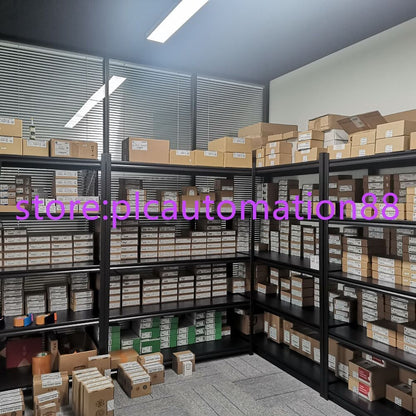 Industrial automation parts warehouse, Allen-Bradley components, plcautomation88 watermark, factory sealed.