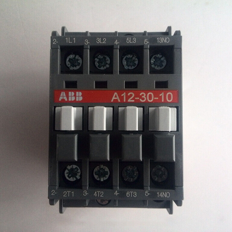 ABB A12-30-10 contactor, grey and white industrial automation component