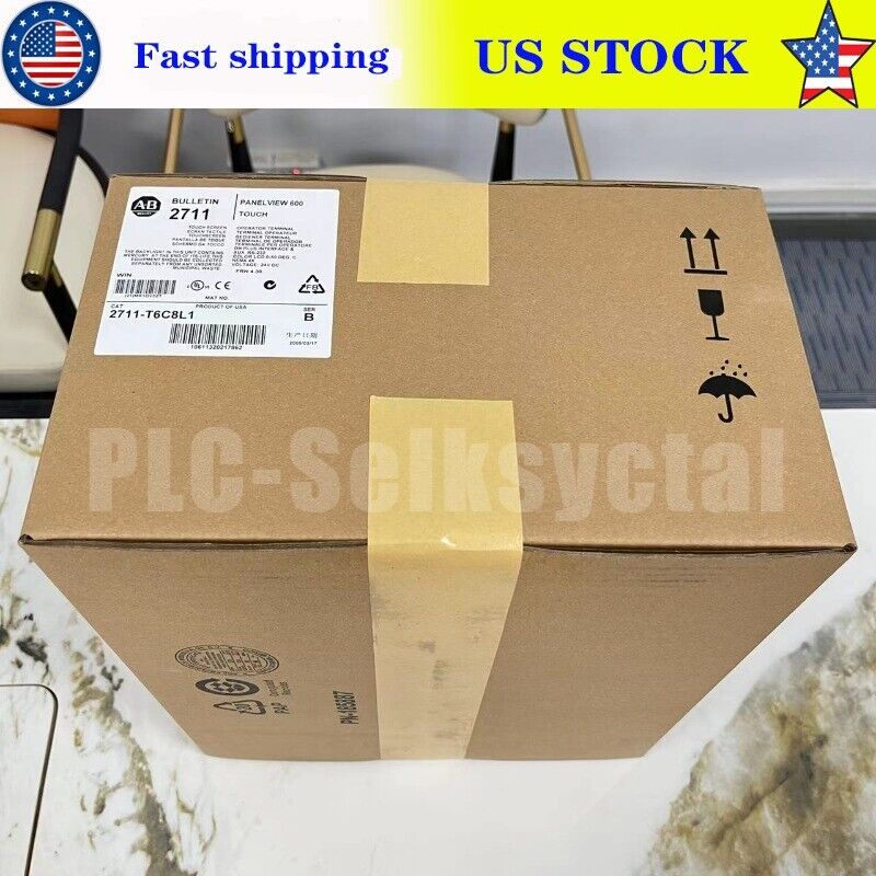 Allen-Bradley 2711-T6C8L1 PanelView 600 Operator Interface box, fast shipping, US stock.