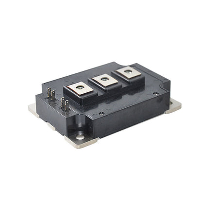 Mitsubishi CM400DY-24NF PLC Module Inverter, black with silver accents, industrial automation part.
