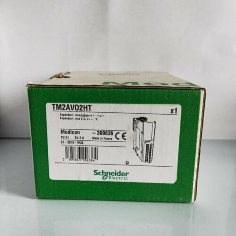 Schneider Electric TM2AVO2HT Output Analog Expansion Module, PLC part, green box, CE certified