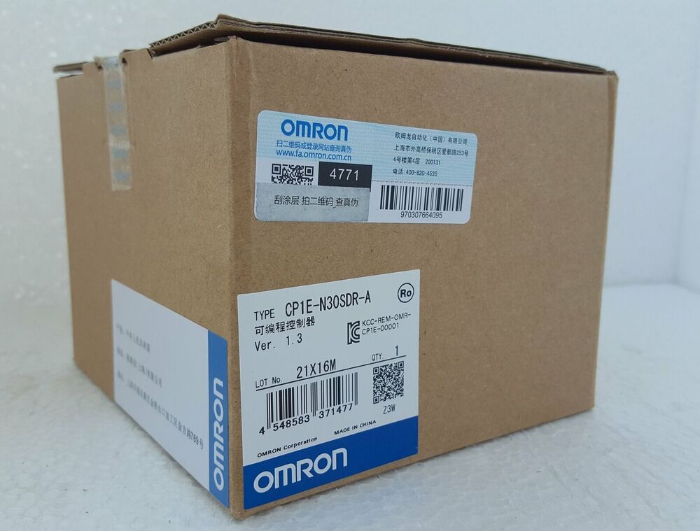 Omron CP1E-N30SDR-A PLC Module, New In Box, industrial automation part