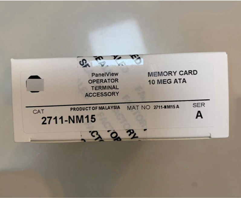 Allen-Bradley 2711-NM15 Memory Card for Operator Terminal, 10 MEG ATA