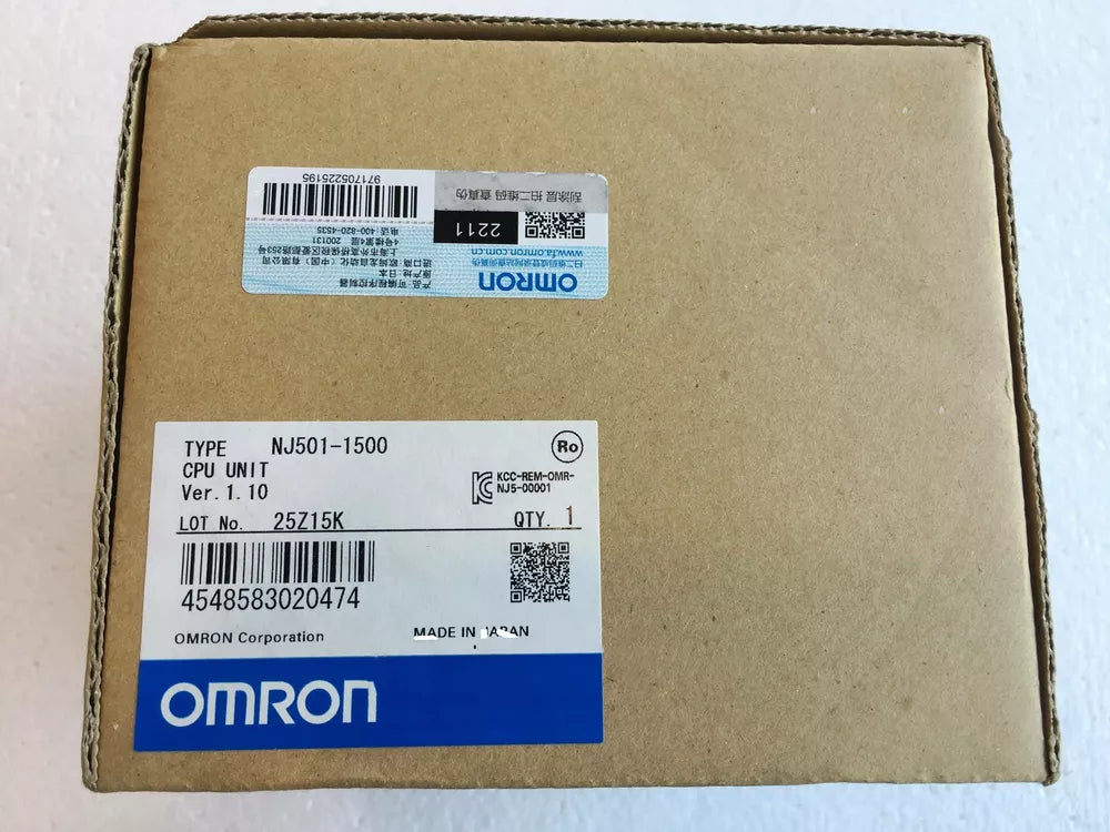 Omron NJ501-1500 CPU Module in box, New In Box