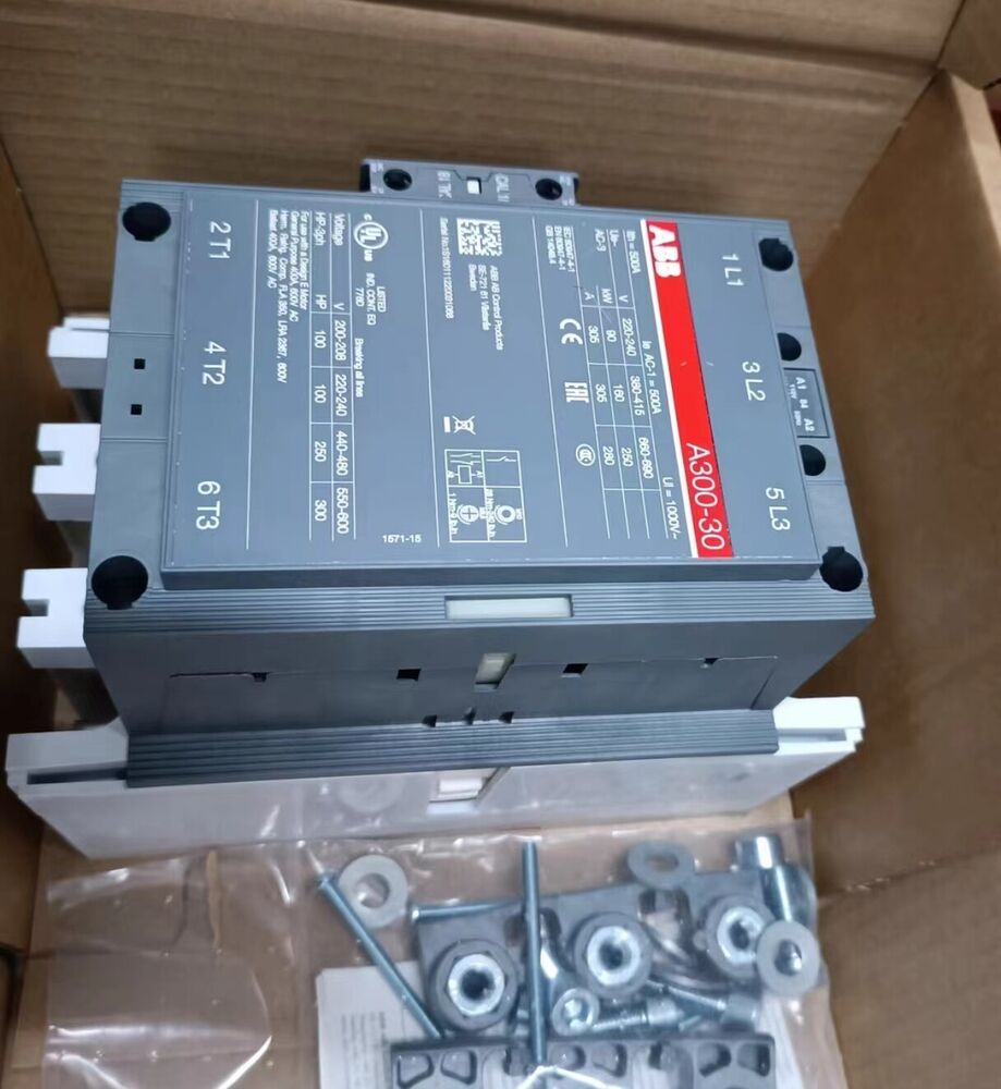 ABB A300-30 Contactor, electrical automation component, 110V, 220V, 380-400V,  industrial part with UL Listed.