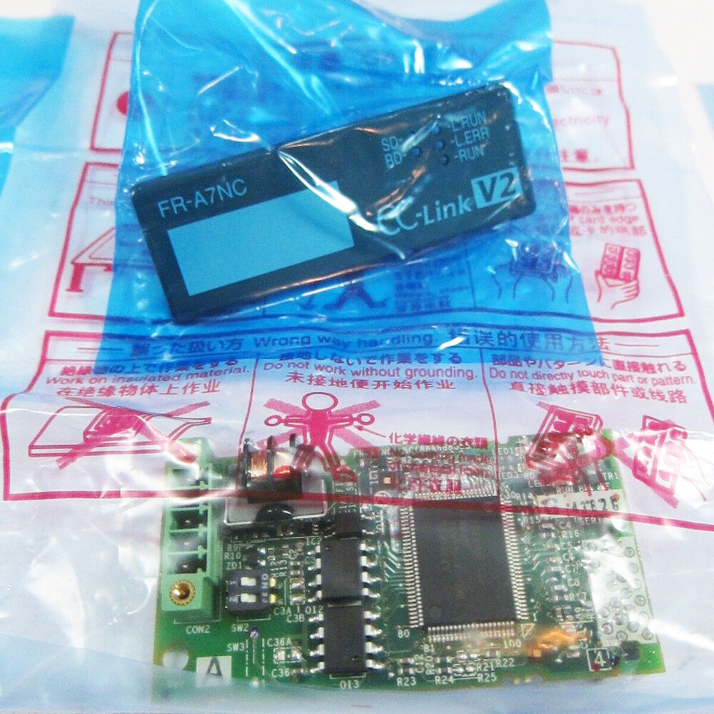 Mitsubishi FR-A7NC PLC Module CC-Link V2 interface for A700 & F700 Inverters, new in packaging, PLC module.