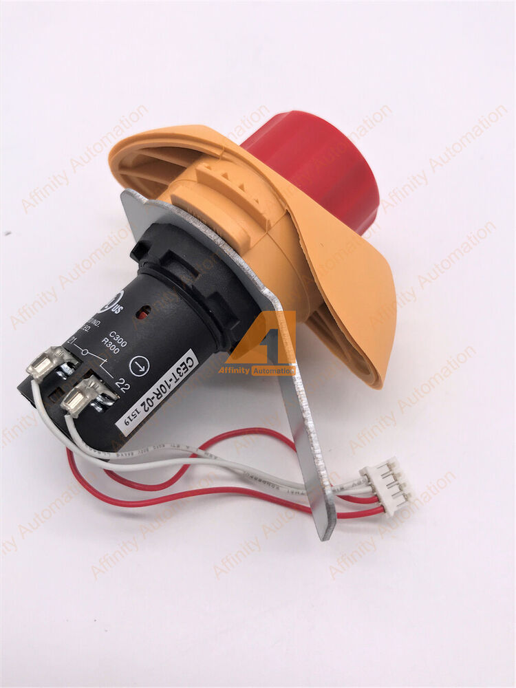 ABB DSQC679 E-stop Stop Switch Button, CE3-10R-02-1519, safety automation control component