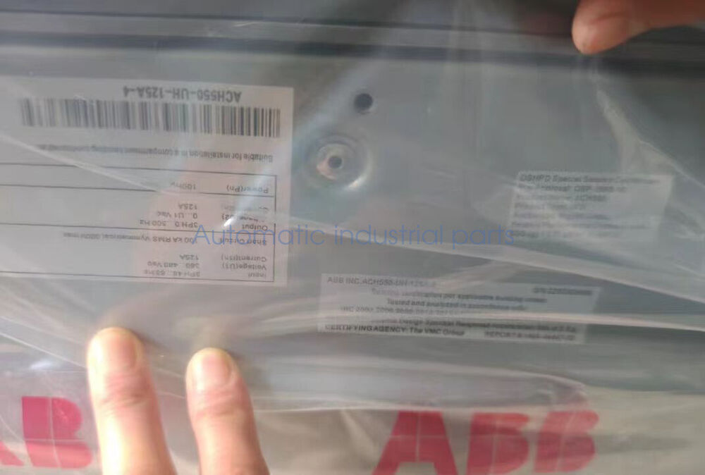ABB ACH550-UH-125A-4 Inverter label, Industrial Automation, 125A, 380-480V, product image
