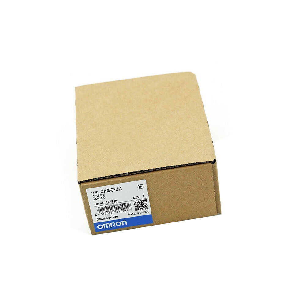 OMRON CJ1M-CPU12 PLC Module in box. NEW automation part. Made in Japan. PLC controls.